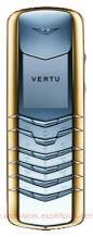 Vertu Signature Stainless Steel with Yellow Metal Bezel